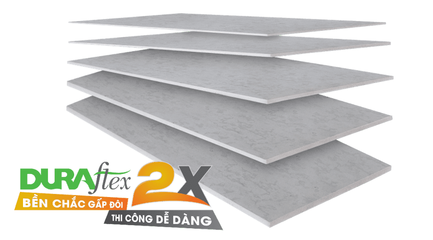 Tấm xi măng nhẹ duraflex ốp tường, vách ngăn