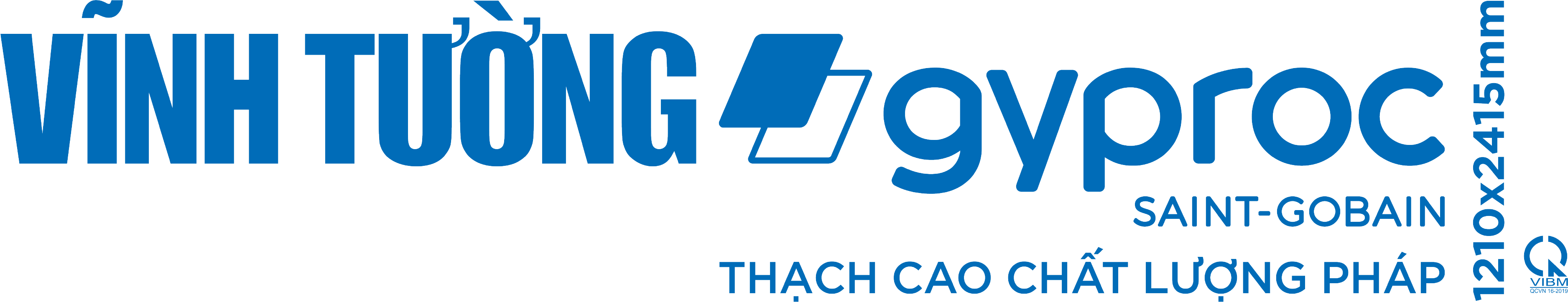 Lưng tấm thạch cao tiêu chuẩn Vĩnh Tường-gyproc