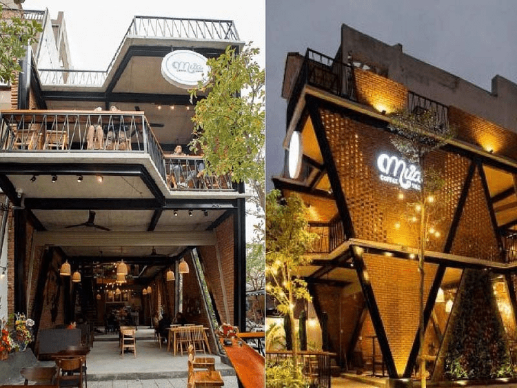 nhà khung thép cho quán cafe