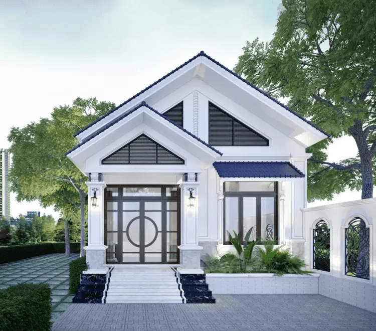 Mẫu nhà mái Thái với phong cách hiện đại đầy sang trọng